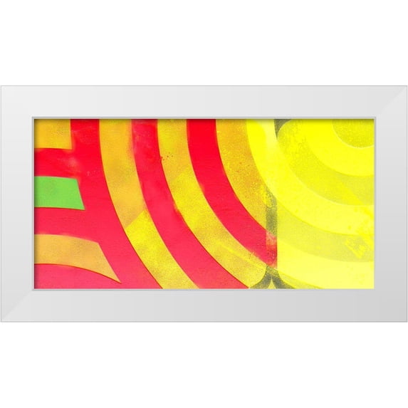 Tenoever, William 24x14 White Modern Wood Framed Museum Art Print Titled - Graffiti in Red 3