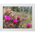 thumbnail image 1 of Tenoever, William 24x19 White Modern Wood Framed Museum Art Print Titled - Hedgehog and Lupine, 1 of 4