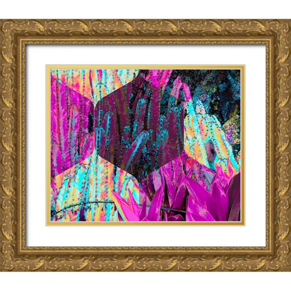 Tenoever, William 24x20 Gold Ornate Wood Framed with Double Matting Museum Art Print Titled - Hexaflora2