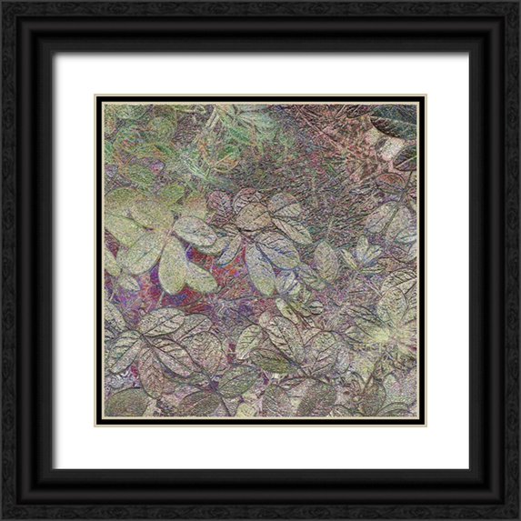 Tenoever, William 26x26 Black Ornate Wood Framed with Double Matting Museum Art Print Titled - Flora Square 1a