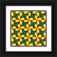 thumbnail image 1 of Tenoever, William 26x26 Black Ornate Wood Framed with Double Matting Museum Art Print Titled - PinwheelTile1, 1 of 4