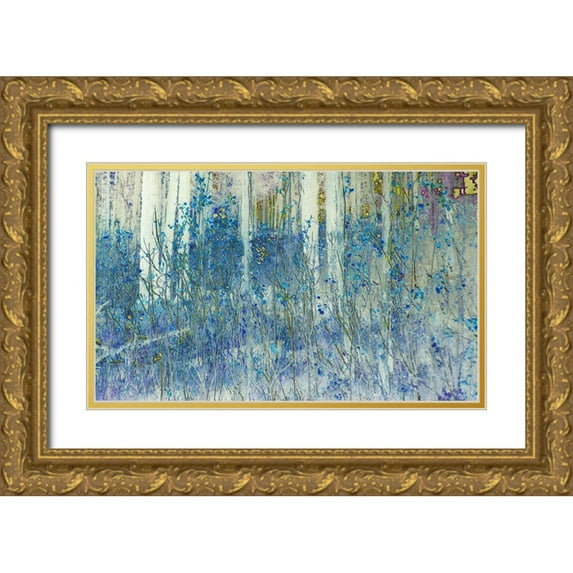 Tenoever, William 32x21 Gold Ornate Wood Framed with Double Matting Museum Art Print Titled - Color Moods: Forest Gold Type 1a
