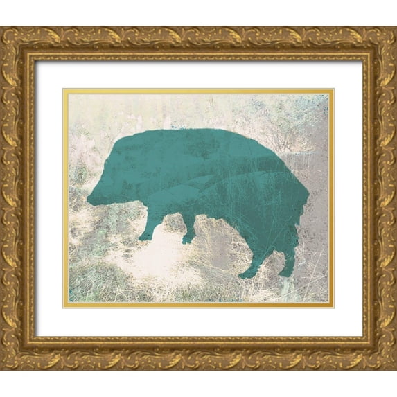 Tenoever, William 32x26 Gold Ornate Wood Framed with Double Matting Museum Art Print Titled - Color Mood-Javelina 2