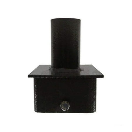 Tenon Adapter for 5inch Square Pole Light,Top Single Tenon for 2 3/8 Inch Slip Fit Mount,Internal Fit for 5" Square Light Pole,Pole Adaptor for Led Shoebox Lights,Parking Lot Lights,Streetlights etc.