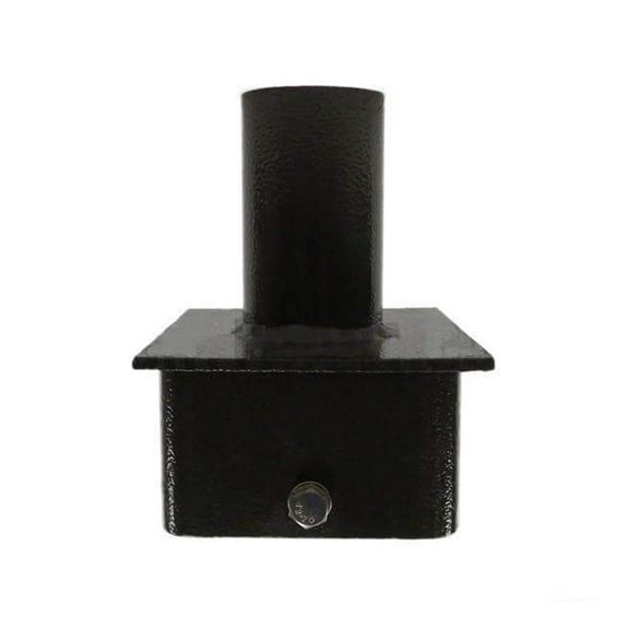 Tenon Adapter for 5inch Square Pole Light,Top Single Tenon for 2 3/8 Inch Slip Fit Mount,Internal Fit for 5" Square Light Pole,Pole Adaptor for Led Shoebox Lights,Parking Lot Lights,Streetlights etc.