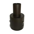 thumbnail image 1 of JCLIEVO Tenon Metal Connector, Galvanized Steel Pole Adapter for 5" Round Pole, Bronze, 1 of 4