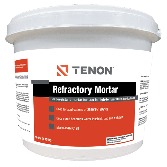 Tenon 120913 Refractory Mortar Mortar Mix Gray 10 lbs Pail