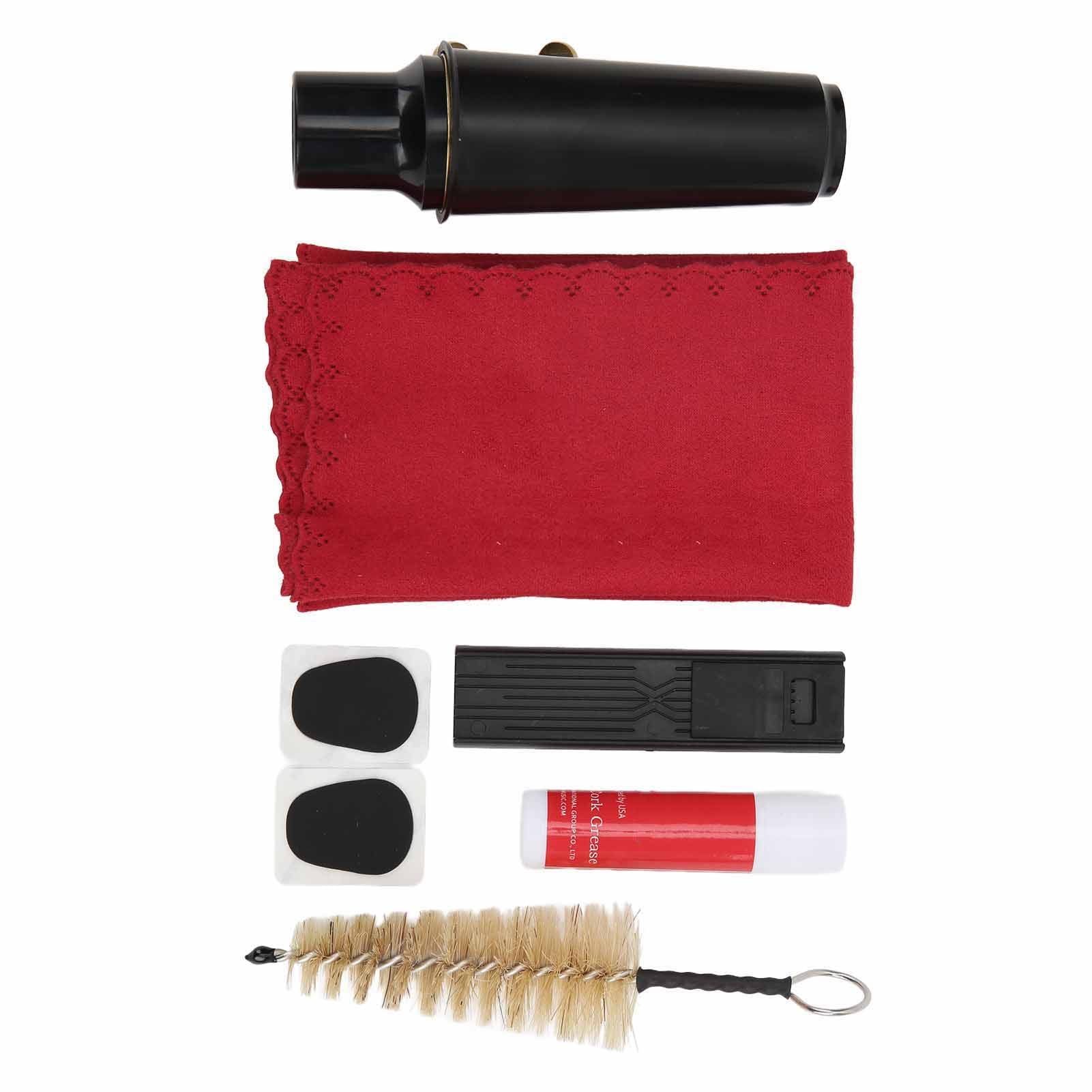 Tenor Saxophone Mouthpiece Kit Mouthpiece with Plastic Cap Cleaning Brush Set Musical Instrument
