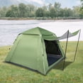thumbnail image 1 of Tenozek Easy Automatic Pop-Up Camping Tents for 2/3/4 Person, Instant Quick Setup Lightweight Family Tent  for Beach Camping Hiking Mountaineering, Green, 1 of 6