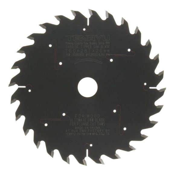 Tenryu 160 Mm X 28T Ptfe Coated Plunge Cut Saw Blade