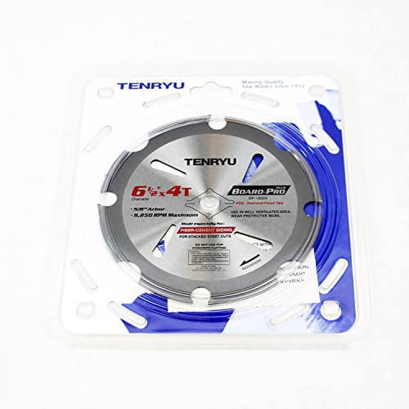 Tenryu BP-16504 Board-Pro Plus Fiber-Cement Siding Saw Blade, 6-1/2" x 4T