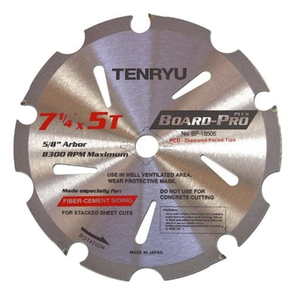 Tenryu Board-Pro Plus 7-1/4In X 5T Pcd Tipped Saw Blade
