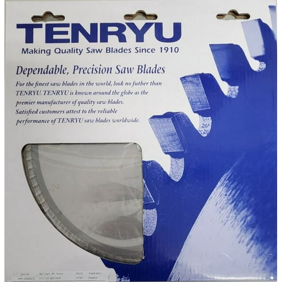 Tenryu PRP-25580CB Pro Plastic ATAF Carbide Saw Blade, 10" x 80T
