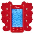 thumbnail image 1 of Tens Unit Muscle Stimulator 24 Massage Modes Rechargeable Whole Body Electrotherapy Device (RED), 1 of 4