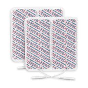 TensCare Electrodes, 2 x 4 Inch, 4-Pack   Self-Adhesive Replacement Pads for TENS/EMS Machines
