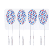 TensCare Oval Face Electrode Pads, 1 x 2 Inch   Self-Adhesive Replacement Pads for Facial Toning Devices