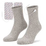 TensCare iSock Conductive Garment   Silver-Knit Sock Pair for TENS/EMS Electrotherapy Devices