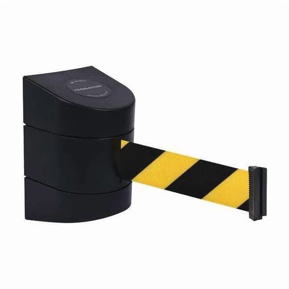 Tensabarrier Barrier Post,Plastic Post,Black Finish 897-15-R-33-NO-D4X-C