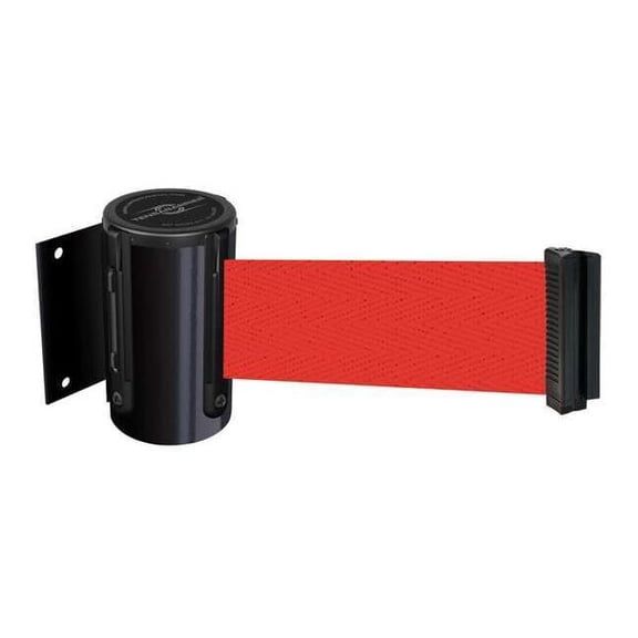 Tensabarrier Belt Barrier, Black,Belt Color Red 896-STD-33-MAX-NO-R5X-C