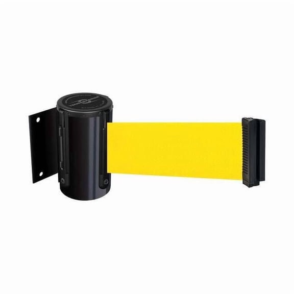 Tensabarrier Belt Barrier, Black,Belt Color Yellow 896-STD-33-STD-NO-Y5X-C