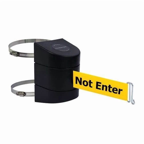 Tensabarrier Belt Barrier, Black,Belt Color Yellow 897-15-C-33-NO-YAX-A