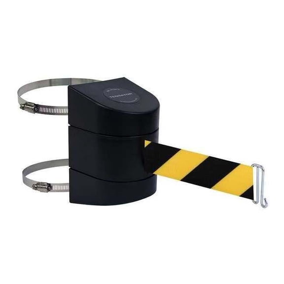 Tensabarrier Belt Barrier, Black,Belt Yellow/Black 897-15-C-33-NO-D4X-A