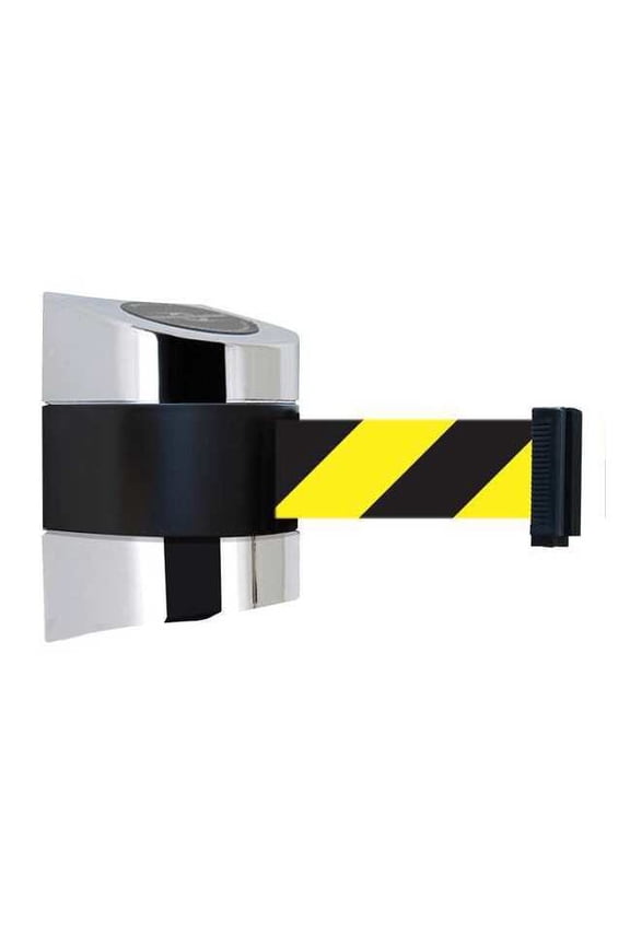 Belt Barrier,Chrome,Belt Yellow/Black 897-15-S-1P-NO-D4X-C