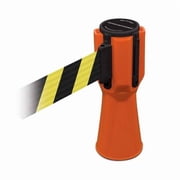 Retractable Barrier Tape, Orange, 156 in Length TC114-30-MAX-NO-D4X-C