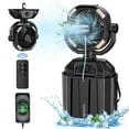 thumbnail image 1 of Tensea Cool Misting Fan Portable-6L Bucket,3 LED Light Camping Tent Fan with Mister,20000mAh USB Rechargeable Battery Powered Water Mister Fan for Outdoor & Indoor,Cvt Speed Fan Design & 4 Misters, 1 of 10