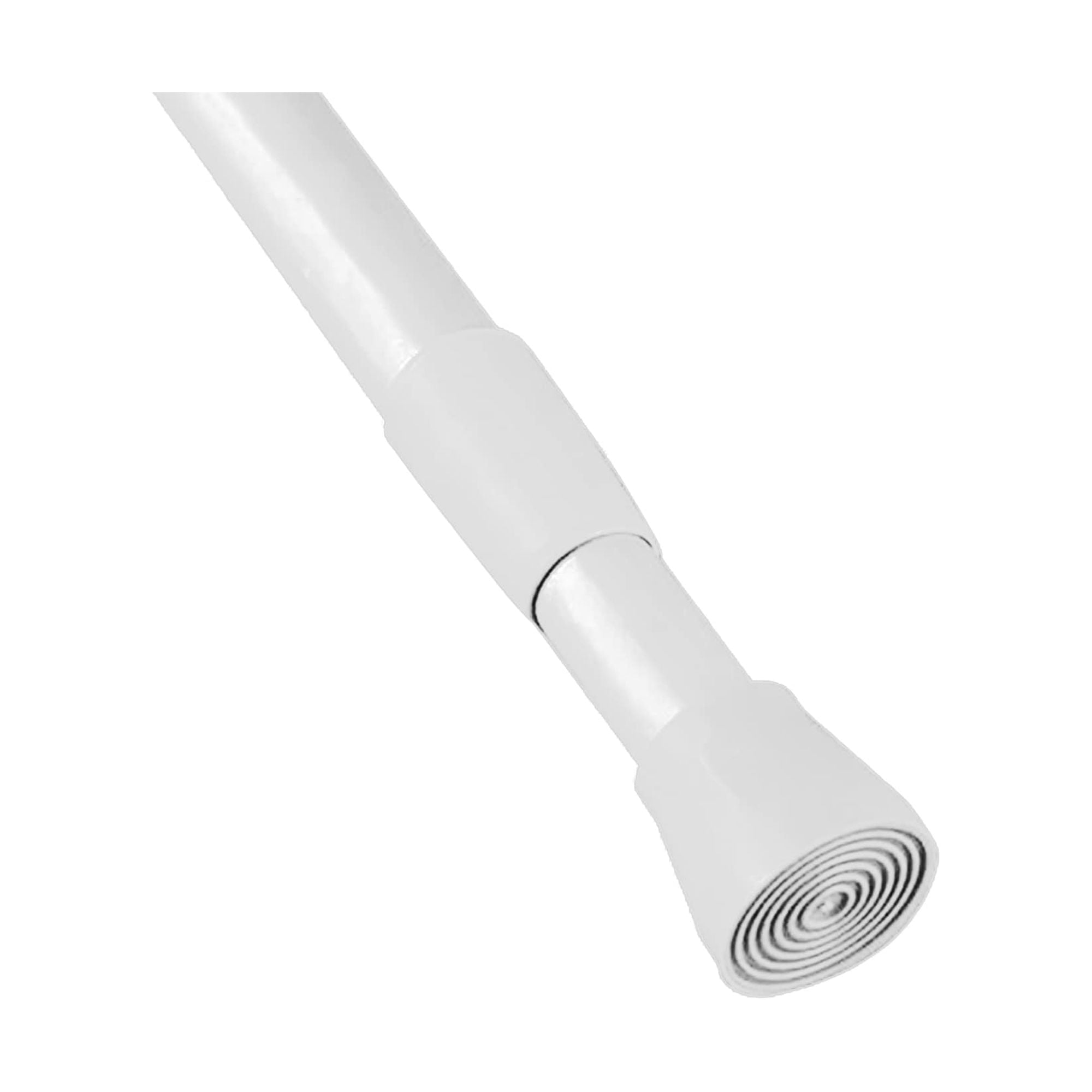 Adjustable White Tension Shower Curtain Rod, 43-79 Inches