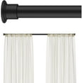 thumbnail image 1 of Tension Curtain Rod by , 28 to 42 Inch, Adjustable Curtain Rods No Drilling, Heavy Duty tension Rod, Anti-Slip Spring Loaded Curtain Rods for Window, Closet, Door, Black, 1 of 14