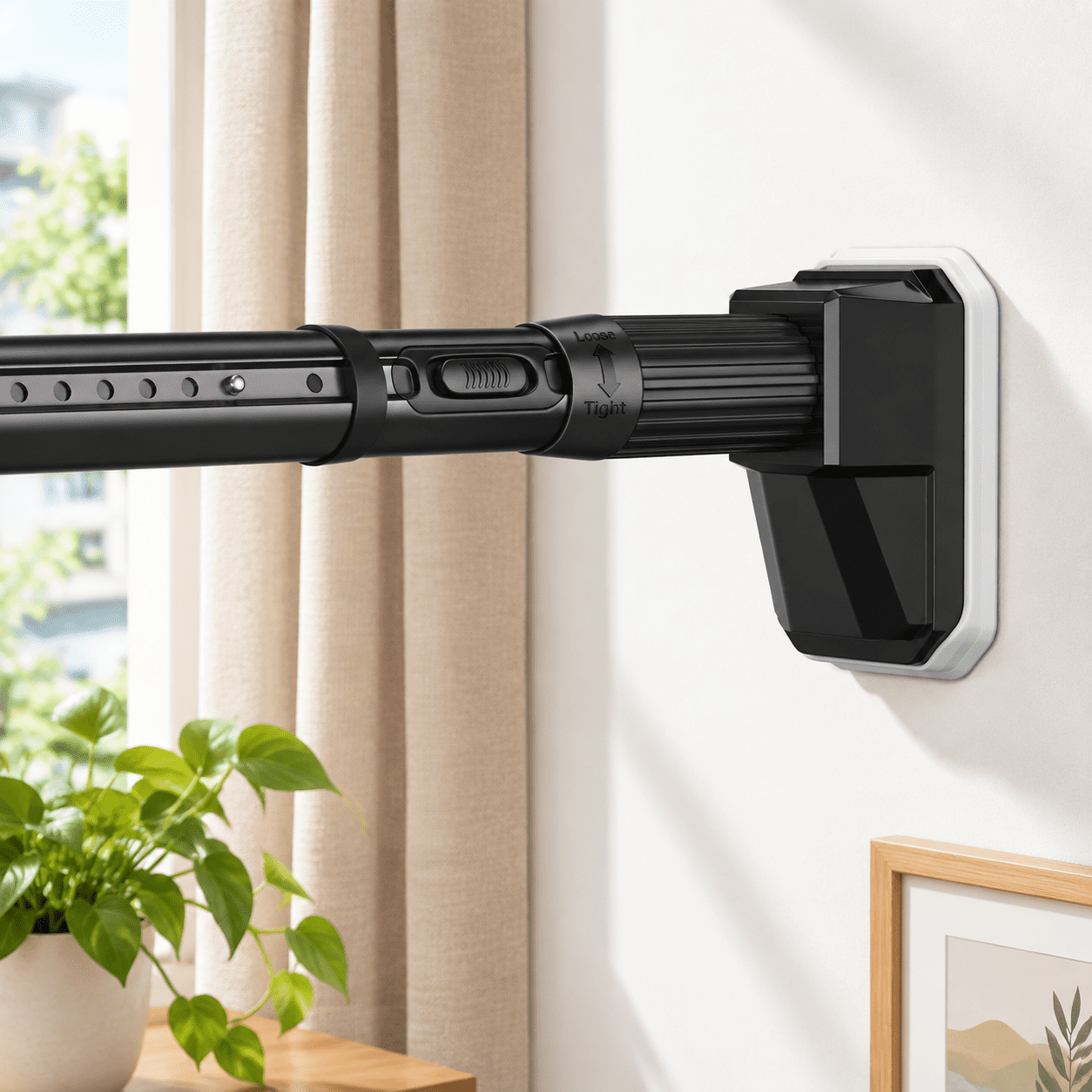 Tension Curtain Rod No Drilling 41-139 Inch Heavy Duty Shower - Walmart.com