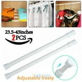 thumbnail image 1 of Tension Curtain Rod Spring Load Adjustable Curtain Pole Heavy-Duty Steel 23"-43", 1 of 17