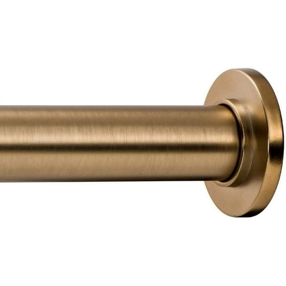 Gold Tension Rod for Heavy Curtains, Spring Loaded Adjustable 54 to 90 Inches, Non-Marking Rubber Tips, Shower Window Doorway Installation