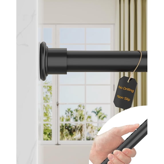 Walmart Spring Spring Window Tension Curtain Rod for Window, 83-123 Inches, Heavy Duty Curtain Rods ...