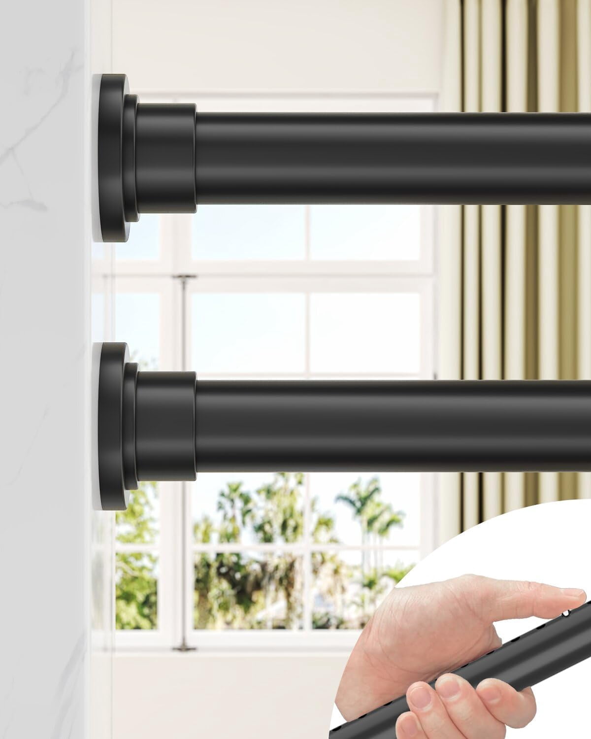 Tension Curtain Rod For Window Pack Heavy Duty Curtain Rods No Drilling tension-curtain-rod-for-window-pack-heavy-duty-curtain-rods-no-drilling