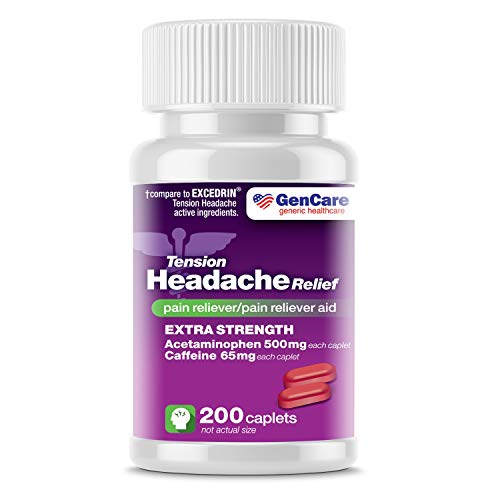 Tension Headache Relief Pain Reliever With Acetaminophen 500 Mg And