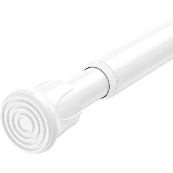 Tension Rod 16 to 28 Inch,1Pcs White Tension Rod Tension Curtain Rod,Spring Tension Rod No Drilling Adjustable Curtain Rod for Window,Kitchen,Closet,Doorway,Tension Curtain Rods No Drilling.