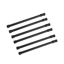 Tension Rod 6Pack Adjustable Spring Steel Cupboard Bars Tension Curtain Rod