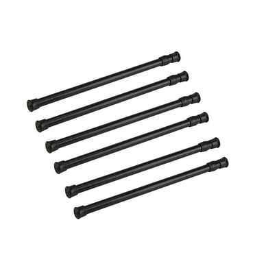 Tension Rod 6Pack Adjustable Spring Steel Cupboard Bars Tension Curtain Rod