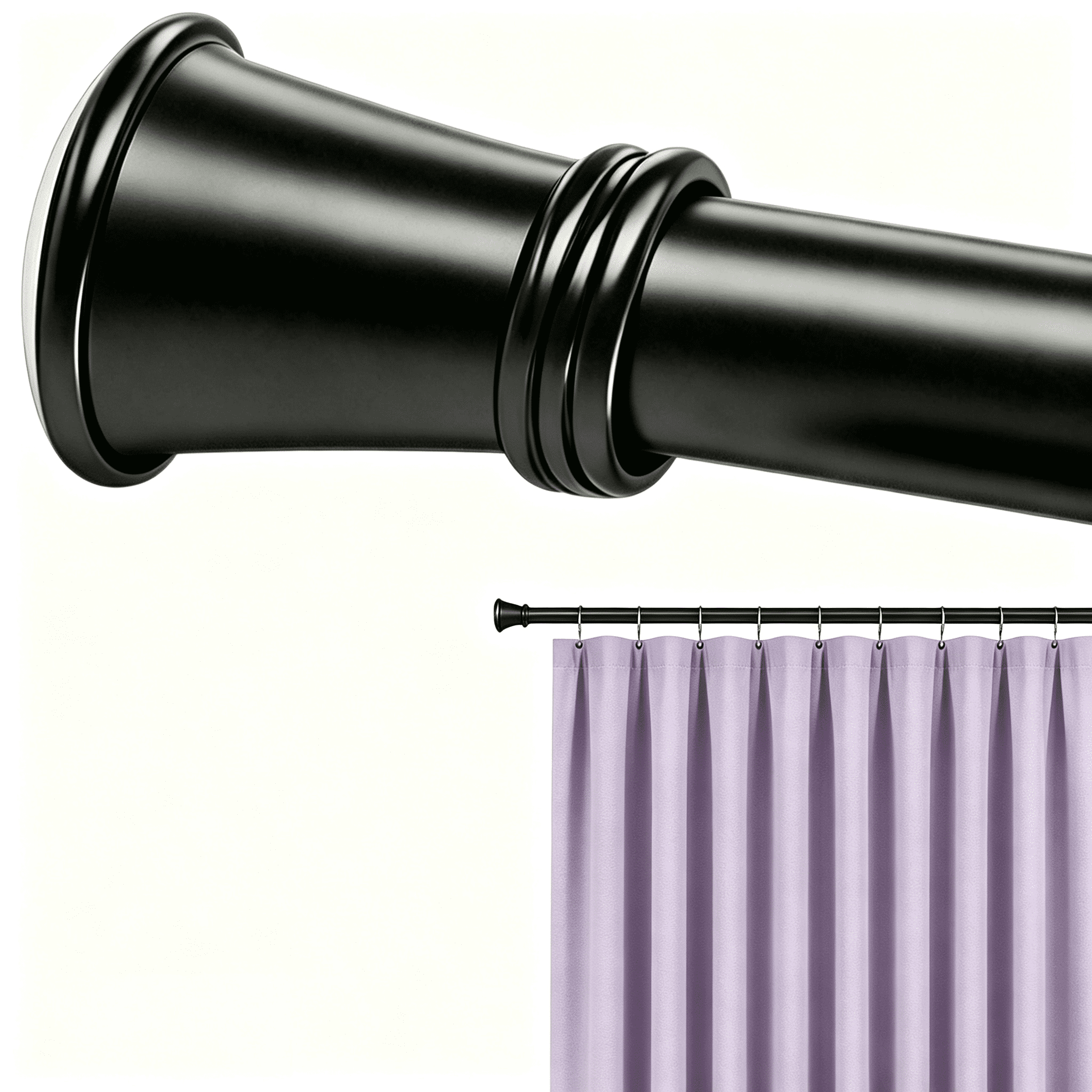 Adjustable Tension Rod for Curtains, 40.55" to 78.78" Shower Curtain Rod, No Drilling Curtain Rods for Windows, Adjustable Curtain Rods for Windows, Suit for Window, Kitchen, Closet, Doorway