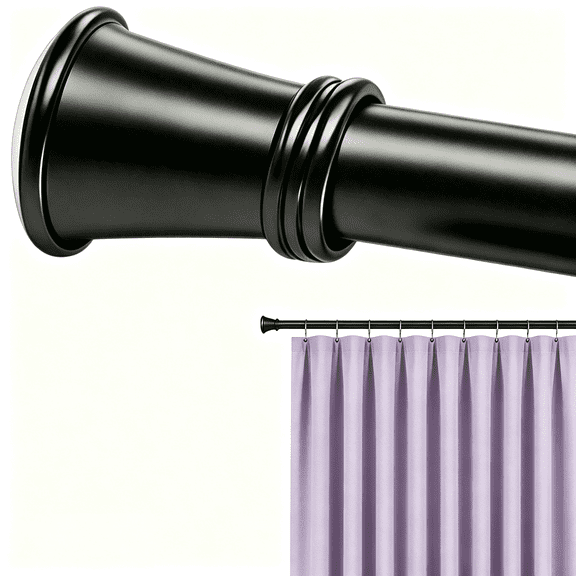 Adjustable Tension Rod for Curtains, 40.55" to 78.78" Shower Curtain Rod, No Drilling Curtain Rods for Windows, Adjustable Curtain Rods for Windows, Suit for Window, Kitchen, Closet, Doorway