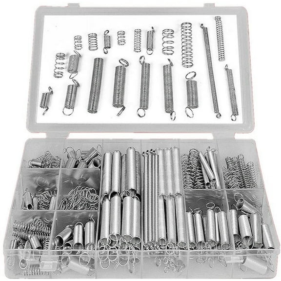 Tension and Compression Springs Spring Assortment Box - 200 Pieces