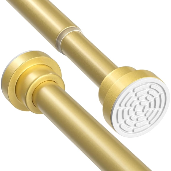 Tension curtain rod spring loading, adjustable without drilling, suitable for windows, doorways, bathrooms, kitchens, wardrobes