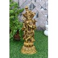 thumbnail image 1 of Tensona 15 Inch Brass Krishna Statue Idol sculpture Murti Kanha for Home Temple Religious Decor God Idols Size 38x15x11 cm, 1 of 2