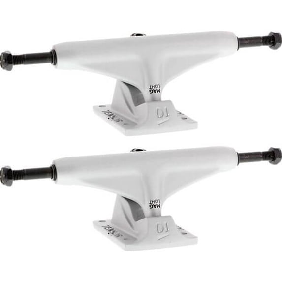Tensor Regular Mag-Light Skateboard Trucks Silver/Silver - Hanger 5.25" Axle 8" (Set of 2)