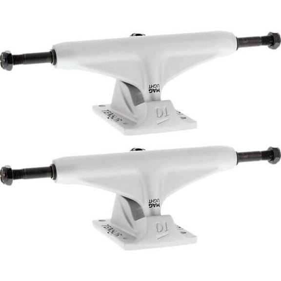 Tensor Regular Mag-Light Skateboard Trucks Silver/Silver - Hanger 5.25" Axle 8" (Set of 2)