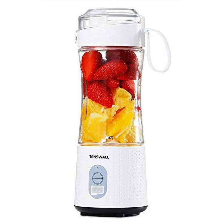 TENSWALL Portable Blender, Personal Size Blenders Smoothies and Shakes,  Handheld Fruit Mixer Machine 13oz USB Rchargeable Juicer Cup, Ice Blender  Mixer, By TripleClicks