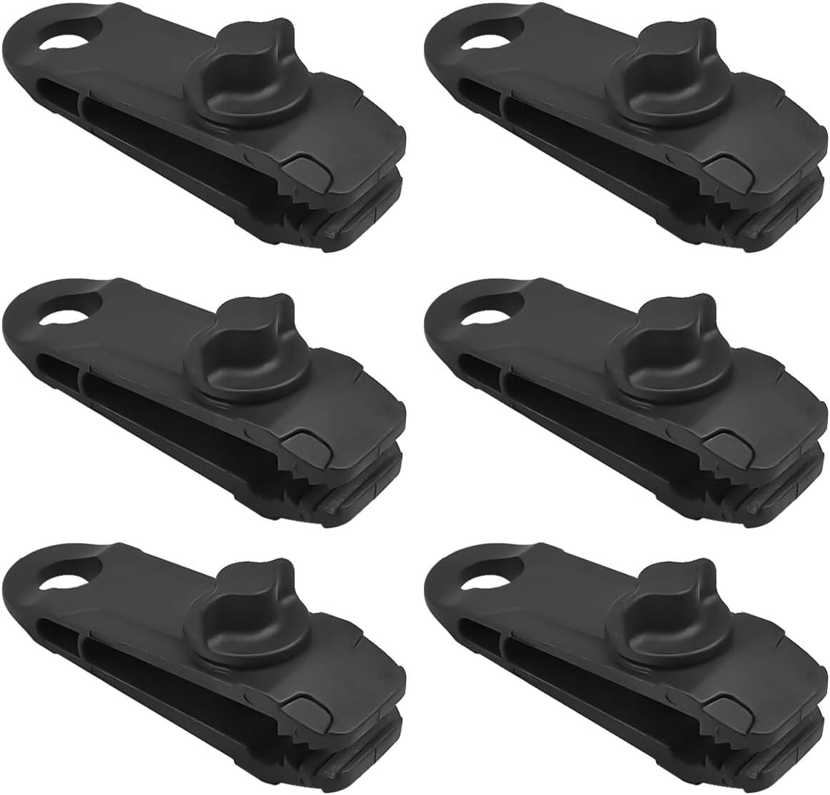 Tent Clip, Tarp Clips 6 Pack Tarp Clips Tarp Holder Black Clamp