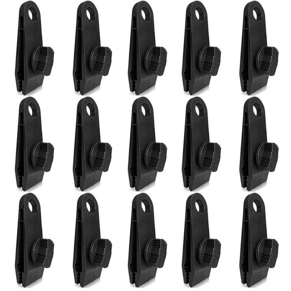 Tent Clip,Tarp Clips Heavy Duty Thumb Screw, Tarp Clamps Lock Grip Tent Clamps for Tarps, Awning, Supporting,Boat Covers and Swimming Pool Cover? Tarpaulins, Canopies, Sunshades, Car Cover (15 PCS)